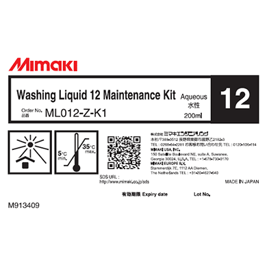 Mimaki ML012-Z-K1 Washing liquid 12 Maintenance kit