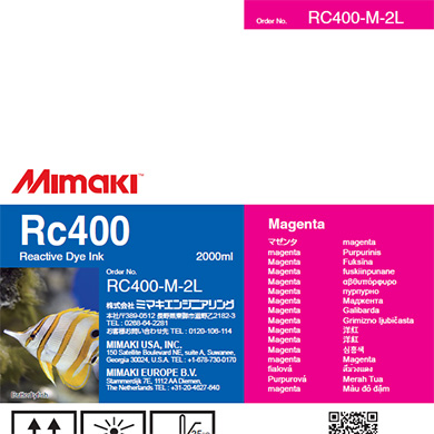 Mimaki RC300 Reactive Dye Ink Bottle 2000ml Magenta