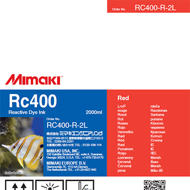 Mimaki RC300 Reactive Dye Ink Bottle 2000ml Red