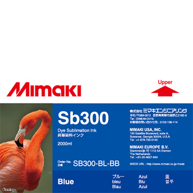 Mimaki SB300-BL-BB Sb300 Dye sublimation ink bottle 2L Blue