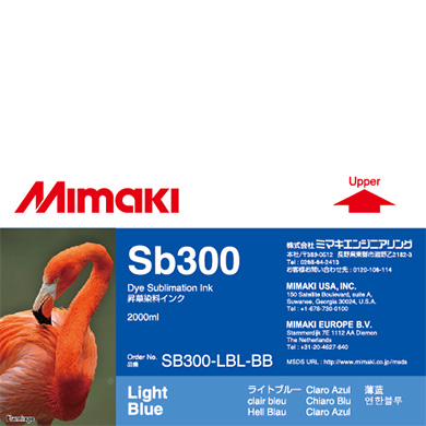 Mimaki SB300-LBL-BB Sb300 Dye sublimation ink bottle 2L Light Blue
