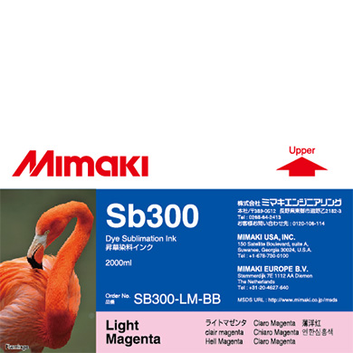 Mimaki SB300-LM-BB Sb300 Dye sublimation ink bottle 2L Light Magenta