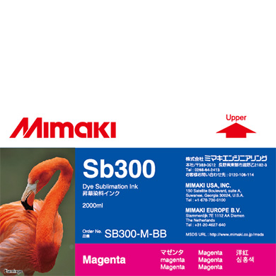 Mimaki SB300-M-BB Sb300 Dye sublimation ink bottle 2L Magenta