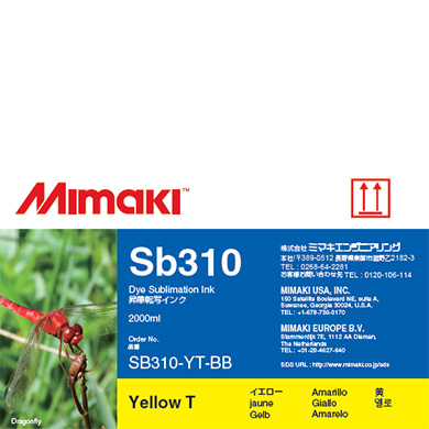 SB310 Dye Sublimation Ink Pack 2000ml Yellow Transfer