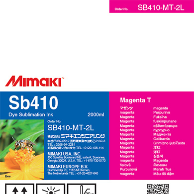 Mimaki SB410-MT-2L Sb410 Dye sublimation ink pack Magenta T 2L