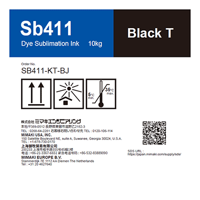Mimaki SB411-KT-BJ Sb411 Sb411 Dye sublimation ink bottle Black T 10kg