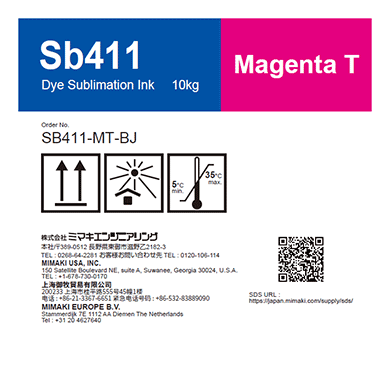 Mimaki SB411-MT-BJ Sb411 Dye sublimation ink bottle Magenta T