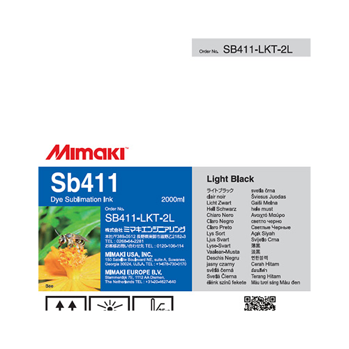 Mimaki SB411 Dye Sublimation Ink Pack 2000ml Light Black T