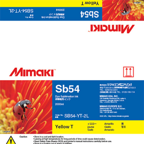 Mimaki SB54 Dye Sublimation Ink Pack 2000ml Yellow T