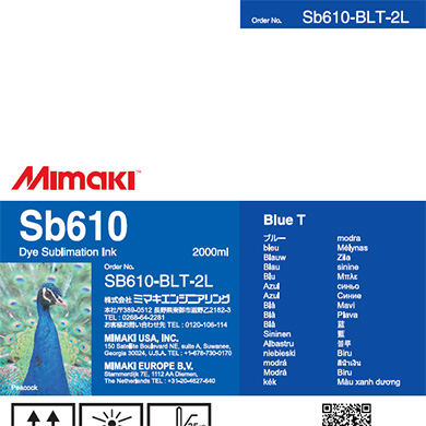 Mimaki SB610 Dye Sublimation Ink Pack 2000ml Blue Transfer