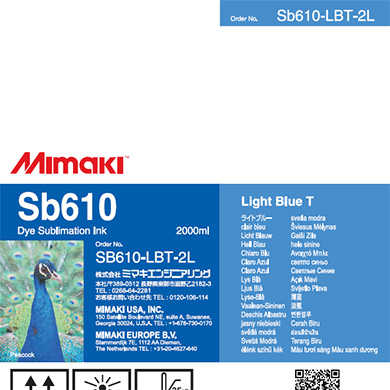 Mimaki SB610 Dye Sublimation Ink Pack 2000ml Light Blue Transfer