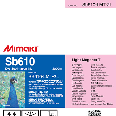 Mimaki SB610 Dye Sublimation Ink Pack 2000ml Light Magenta Transfer