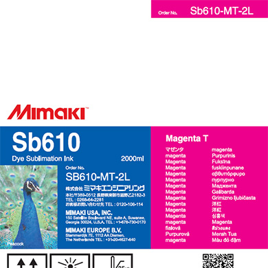 Mimaki SB610 Dye Sublimation Ink Pack 2000ml Magenta Transfer