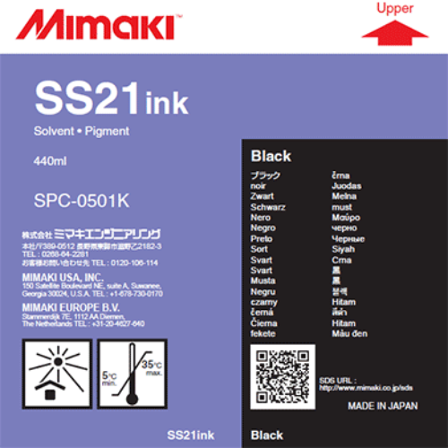 Mimaki SS21 Solvent Ink Cartridge 440ml Black