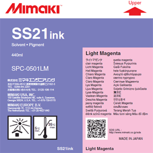 Mimaki SS21 Solvent Ink Cartridge 440ml Light Magenta