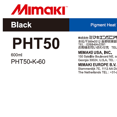Mimaki PHT50 Heat Transfer Pigment Ink Pack Black