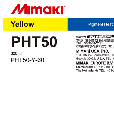 Mimaki PHT50 Heat Transfer Pigment Ink Pack Yellow
