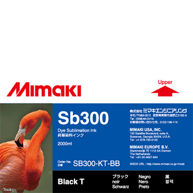Mimaki SB300-KT-BB Sb300 Dye sublimation ink bottle 2L Black T