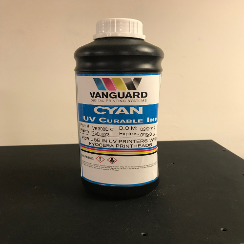 Vanguard VK300D Series | Kyocera KJ4A UV Curable Ink Bottle (1 Liter) Cyan
